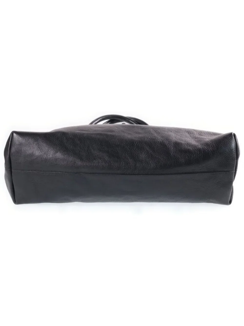 Chrome Hearts Snp BS Fluer Patch Tote Double Snap BS Flare Leather Black